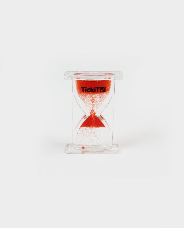 Reloj sensorial mini ascendente Tickit rojo Reloj de arena para niños