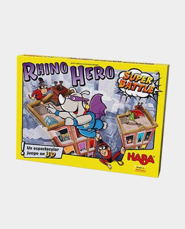 Juego de mesa Rhino Hero Super Battle para niños de la marca Haba