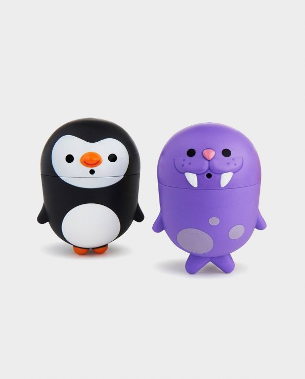 Muñecos de baño de Munchkin pingüino y foca
