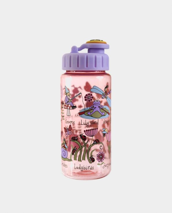 Botella de la marca Tyrrel Katz con pajita modelo jardin secreto