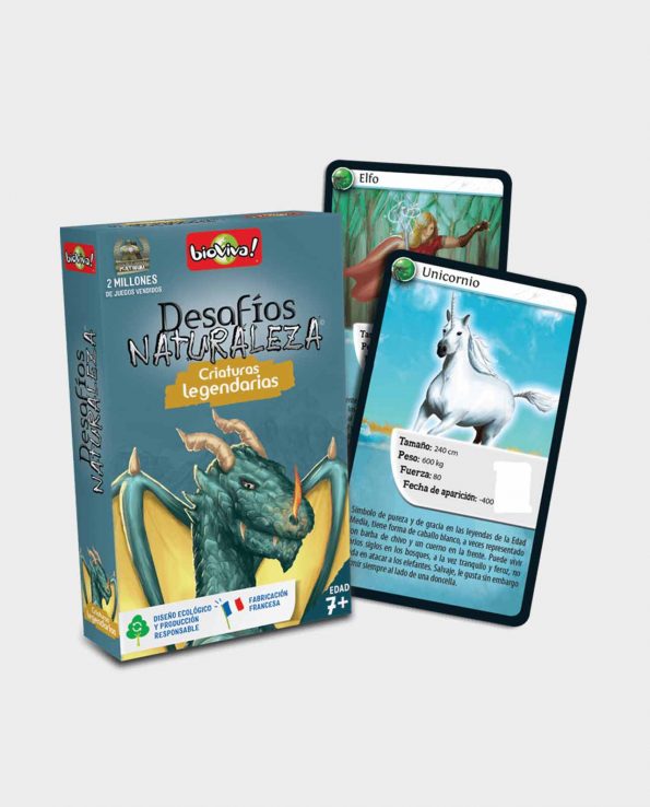 Juego de cartas para niños Bioviva Edición Criaturas Legendarias