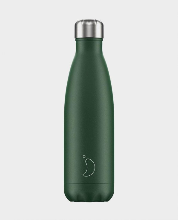 Botella termica o termo de 750ml 1 litro verde mate de Chilly