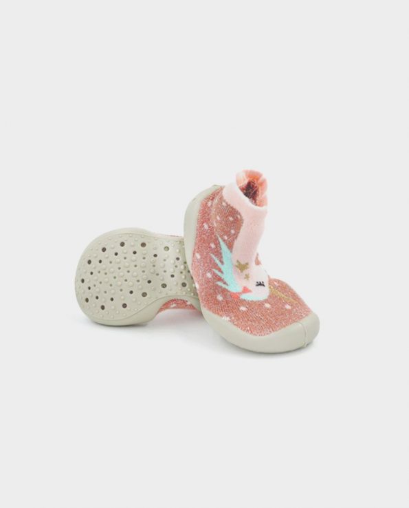Calcetines con forma de zapato ergonómico para niño para interior de casa