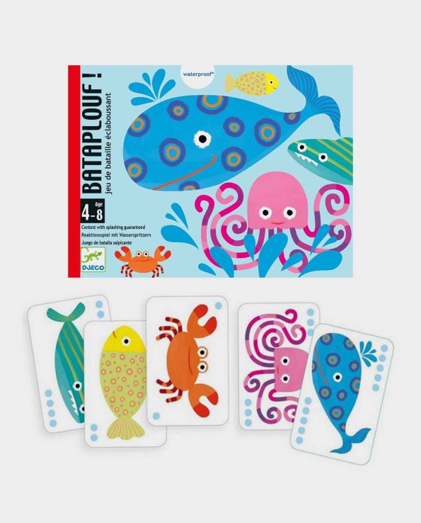 Juego de cartas acuático Bataplouf! para niños