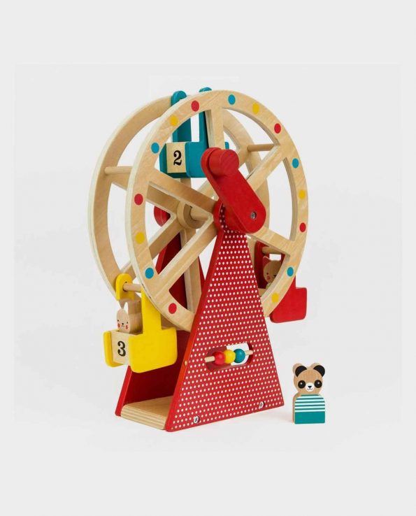 Noria de juguete de madera para niños con animales de madera Noria Carnival Hape