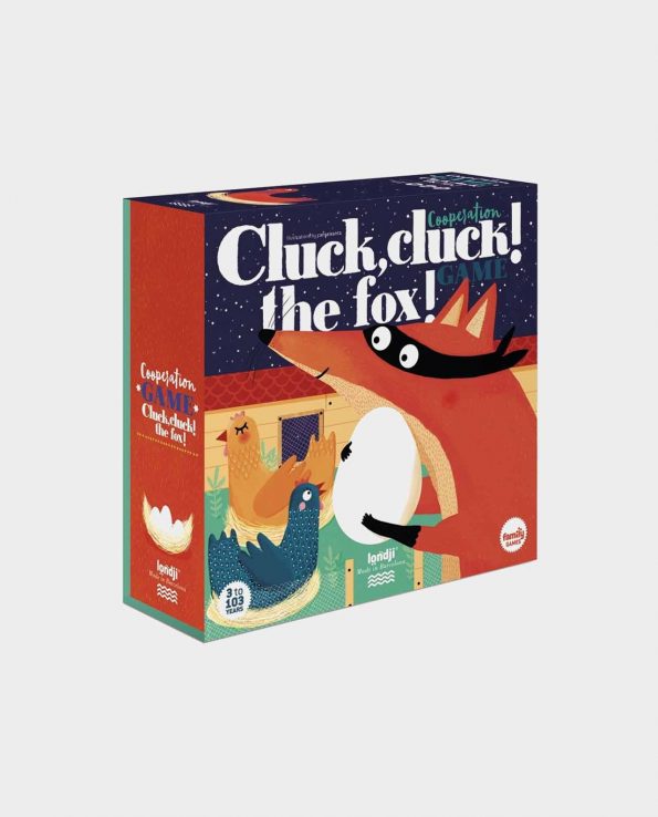 Juego de mesa para niños Cluck Cluck the Fox de Londji De zorros huevos y gallinas