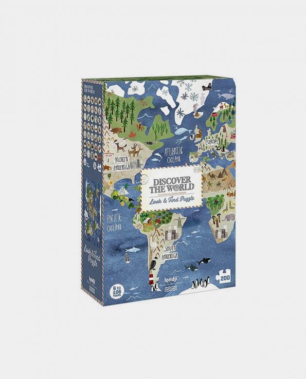 Puzzle para niños mapa del mundo 500 piezas Londji