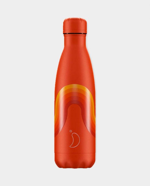 Botella Acero Inoxidable Chilly’s Retro Naranja 500ml