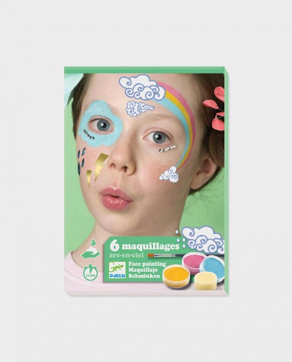 Set de maquillaje para niños sin tóxicos Djeco Arco Iris