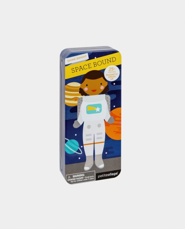 Chica astronauta estuche magnético juguete para niños
