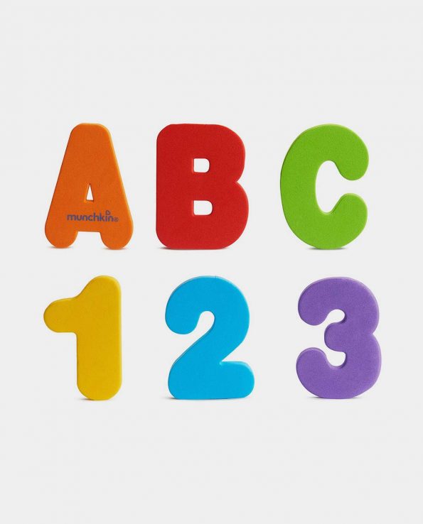 Letras y números para niños para el baño