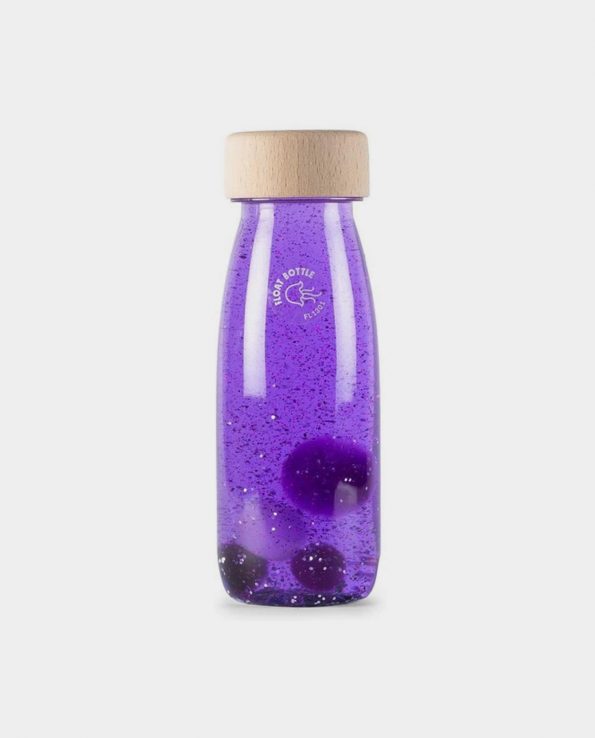 Botella sensorial para niño Float Bottle Lila