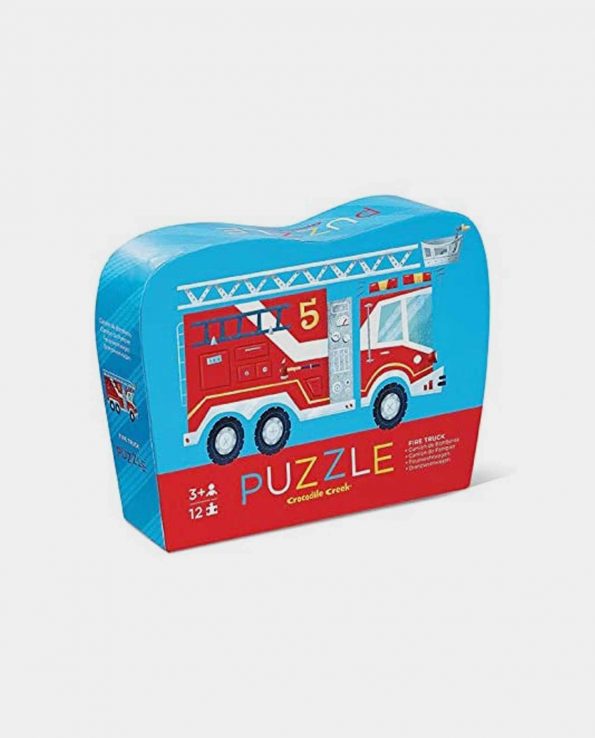 Puzzle para niños con forma de camión de bomberos de Ludattica