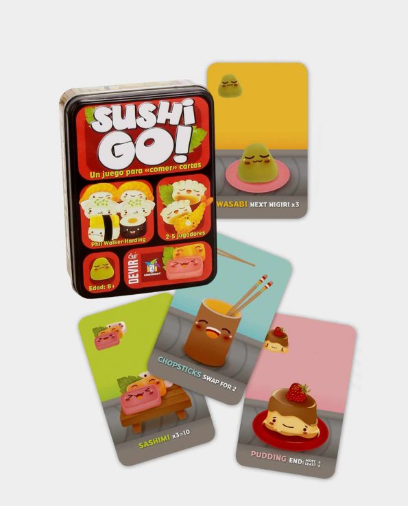 Juego de mesa para niños con cartas Sushi Go!