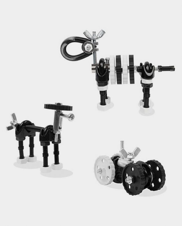 Juego de piezas con tornillos y engranajes para crear animales mecánicos The OFFBITS zebrabit Robot 3 en 1