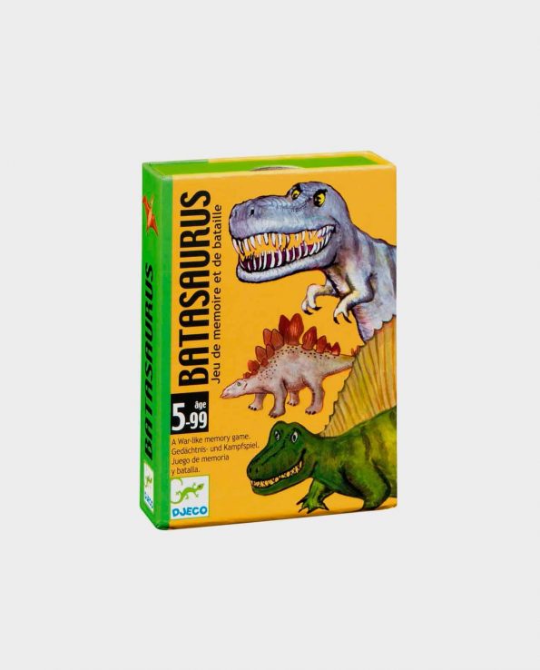 Juego de cartas Batasaurus con dibujos dinosaurios Djeco