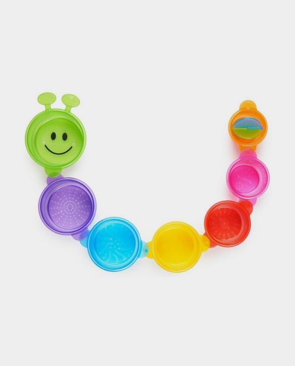 Juguete de baño para niños coladores ciempies de colores