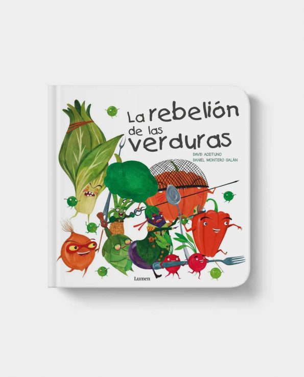 Libro infantil la revelión de las verduras