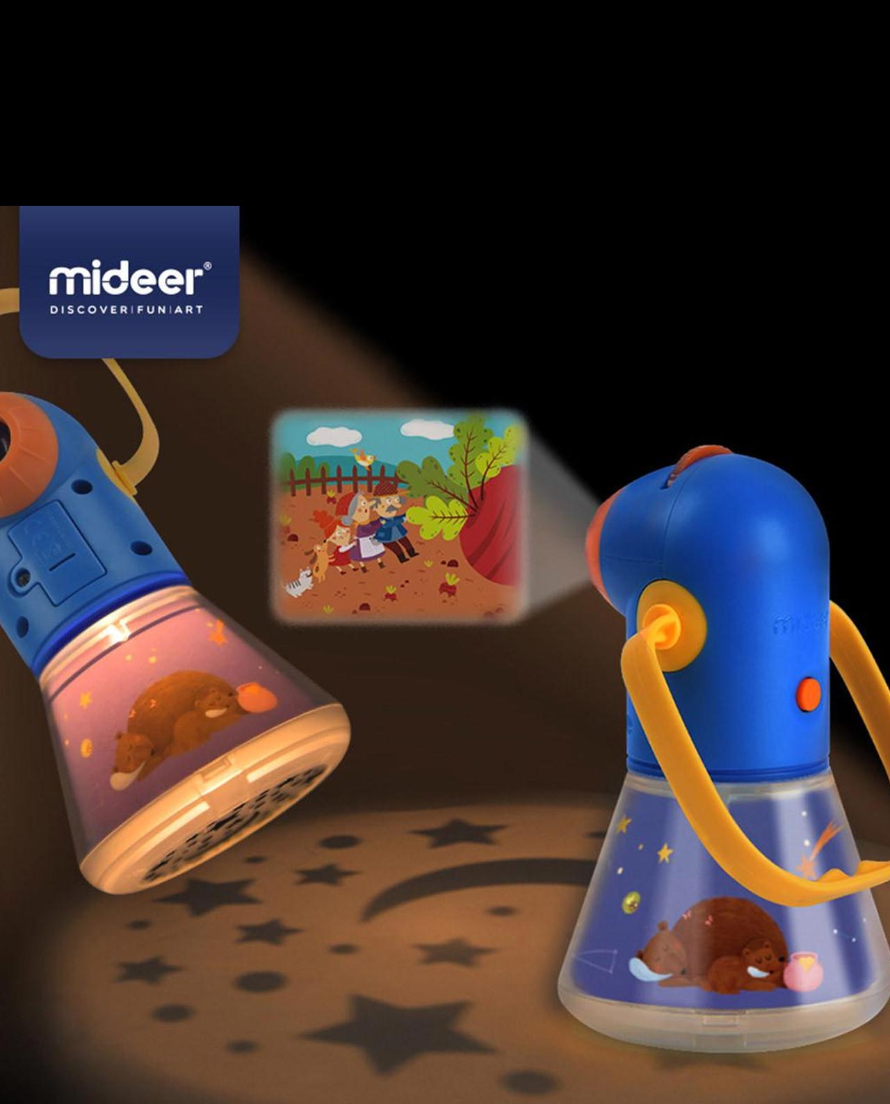  Dr. STEM Toys Proyector de historias para niños de 3 años en  adelante, Proyector preescolar con linterna presenta 6 historias clásicas  en 12 diapositivas coloridas
