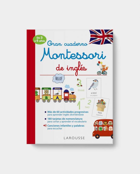 Libro infantil Gran cuaderno Montessori de inglés