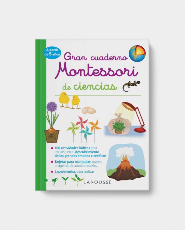 Libro infantil Gran cuaderno Montessori de ciencias