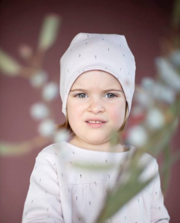 Gorro de invierno para niño Woods Rosa Baby Clic de algodón 100% orgánico