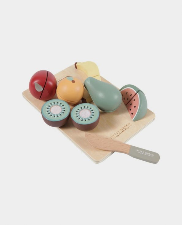 Frutas de madera para cortar Little Dutch juguete infantil montessori waldorf