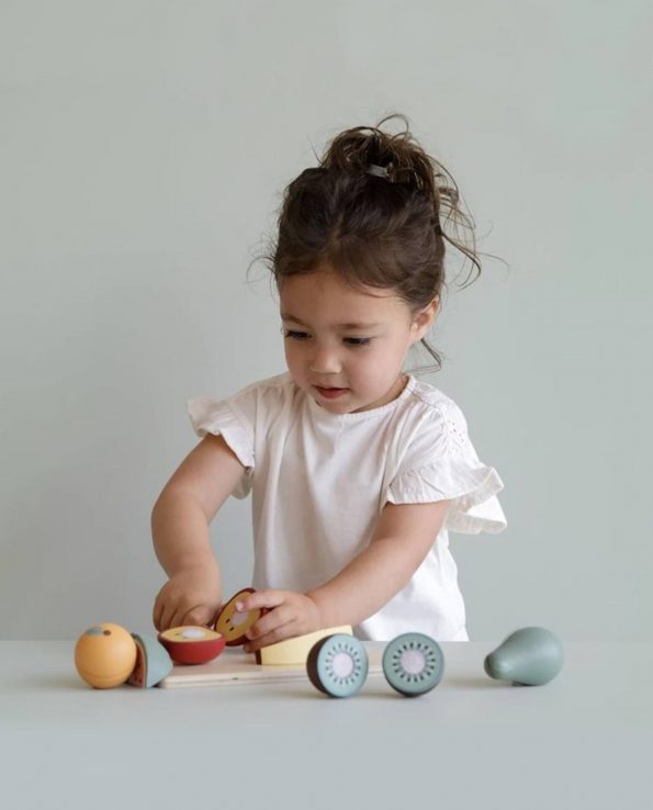 Frutas de madera para cortar Little Dutch juguete infantil montessori waldorf