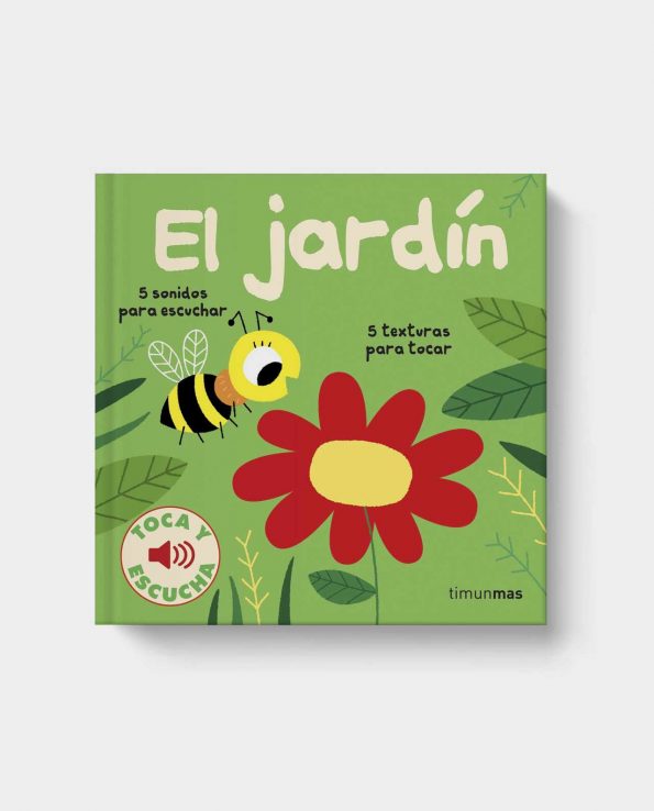 Libro El jardín toca y escucha infantil ilustrado y musical