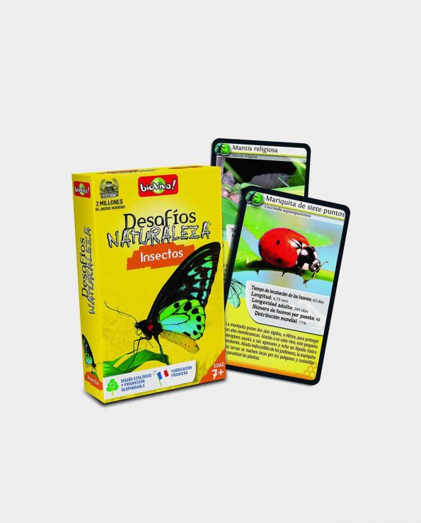 Juego de cartas para niños Bioviva Cartas de Insectos