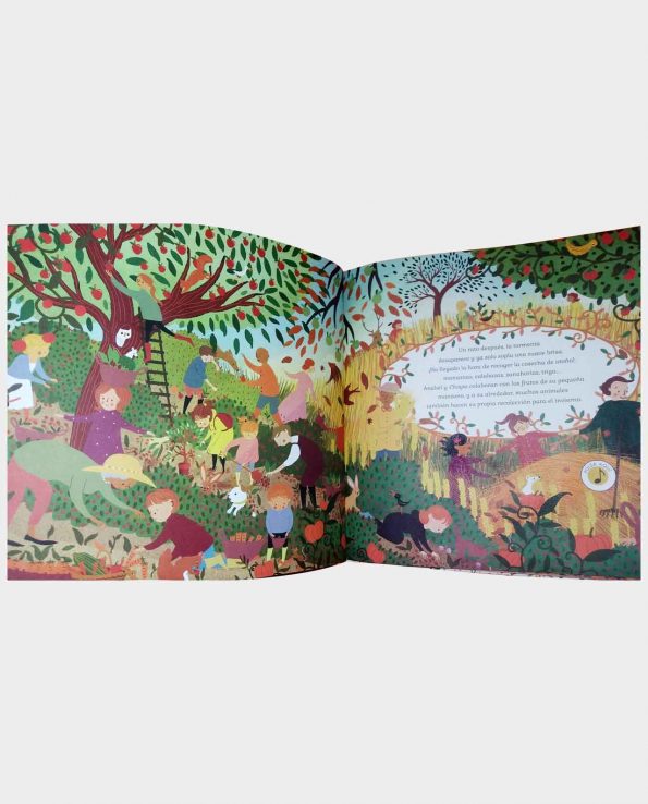 Libro Musical Las Cuatro Estaciones en un Día ilustrado infantil montessori waldorf regio emilia