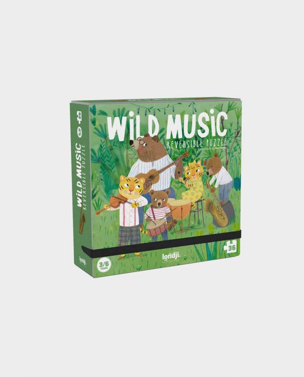 Puzzle Wild Music Reversible Londji montessori waldorf reggio emilia