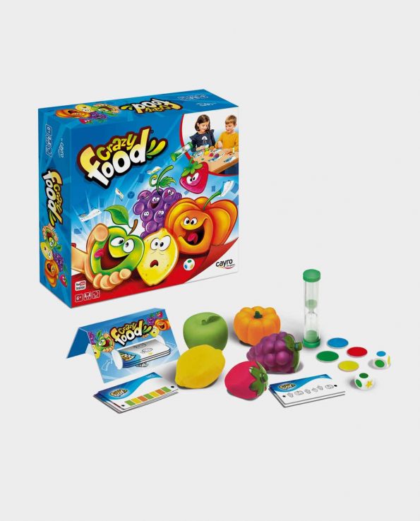 Juego de mesa para niños Crazy Food Cayro con frutas