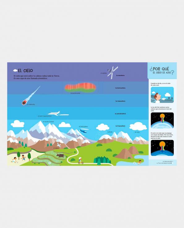 Libro El Cielo y El Espacio libro para niños para que aprendan cosas del espacio