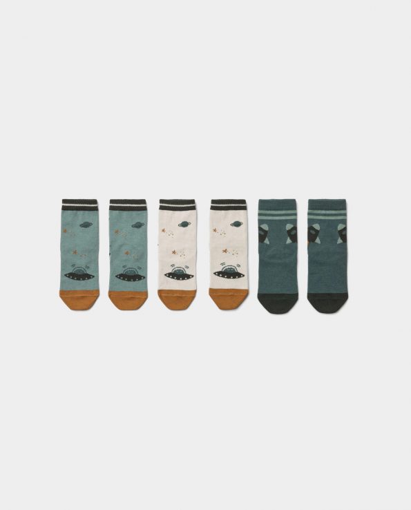 Pack 3 Calcetines Space Blue Mix Liewood