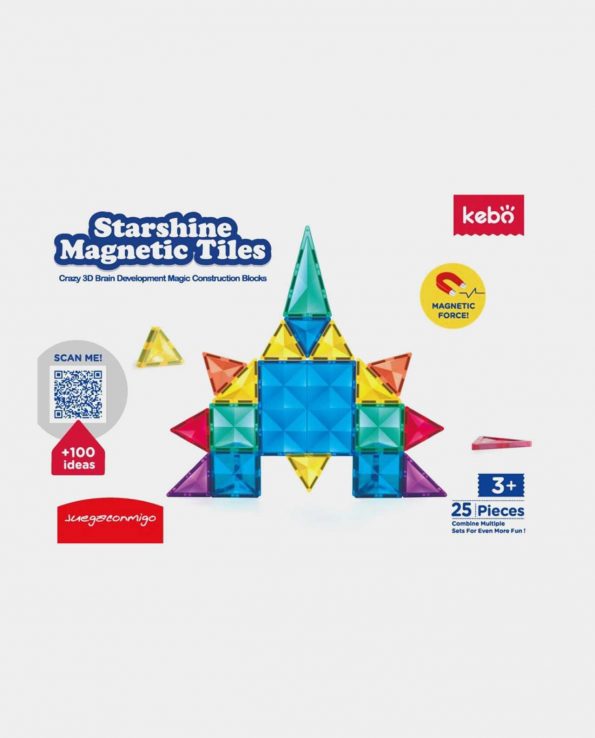 Starshine Magnetic Tiles 25 piezas Juego de Construcción