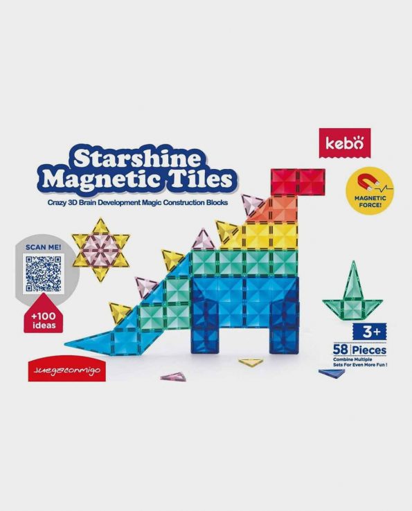 Starshine Magnetic Tiles 58 piezas Juego de Construcción