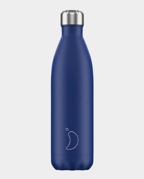 Botella Acero Inoxidable Chilly's Azul Mate 750ml