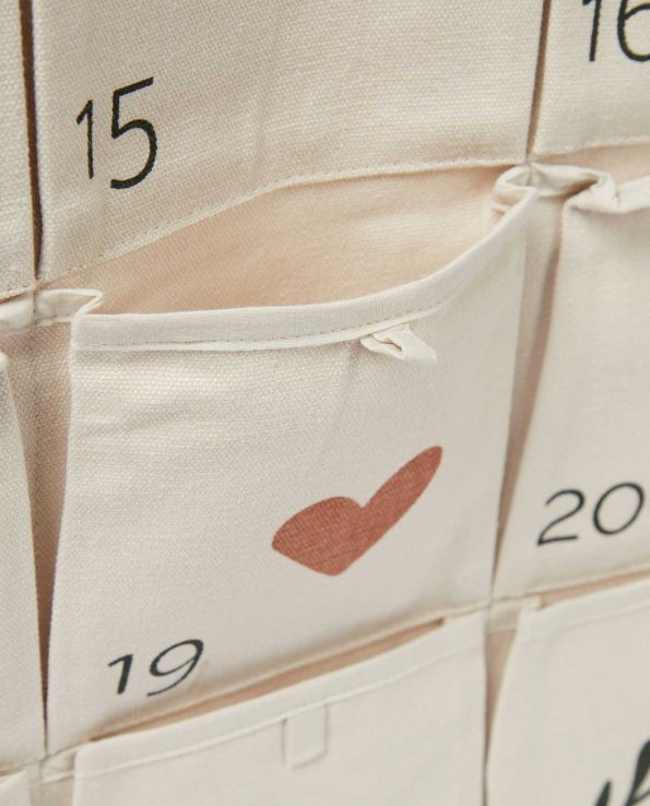 calendario de adviento montessori aesthetic liewood de algodon natural minimalista