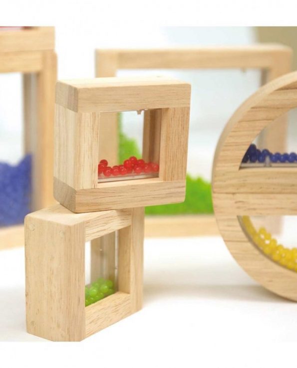 8 piezas Wooden Blocks Beads Andreu Toys