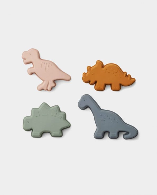 Moldes Gill Sand Moulds 4 Pack Dino Mix Liewood