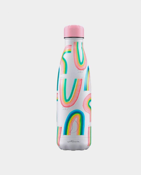Botella Acero Inoxidable Chilly's Artist Rainbow Galore 500ml