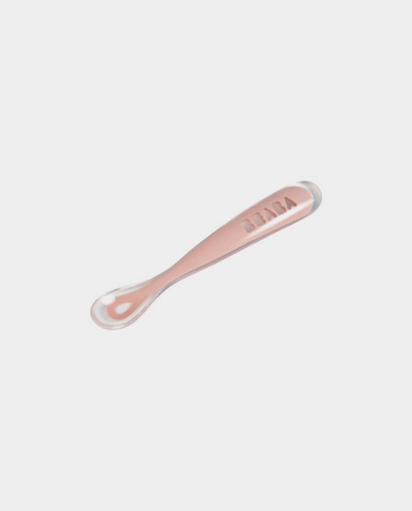Cuchara Silicona Primera Edad Pink Beaba