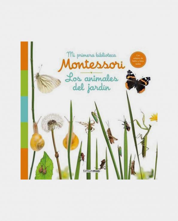 Libro Mi Primera Biblioteca Montessori. Los Animales del Jardin.