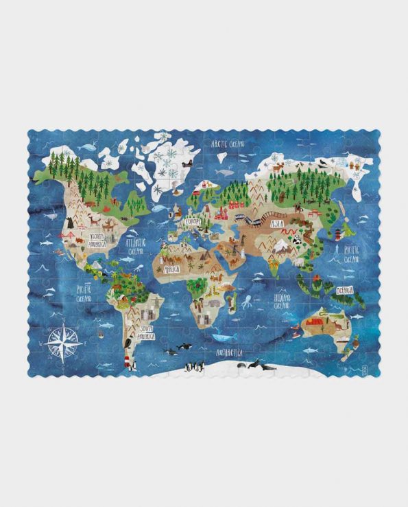 Pocket Puzzle Discover the World 100 piezas Londji