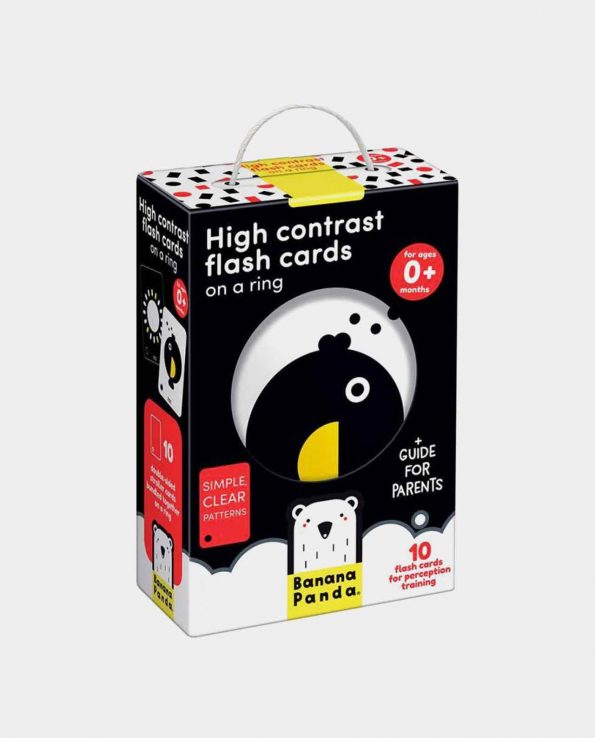 Flash Cards Alto Contraste Banana Panda