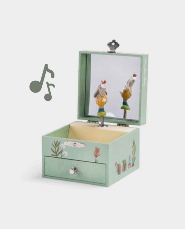 Caja de Música Cofre Trois Petits Lapins Moulin Roty